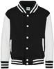 Just Cool JH043K Kids´ Varsity Jacket - Jet Black - 5/6 (S)