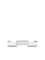 Gucci bague Link to Love rayée en or blanc 18ct - Argent