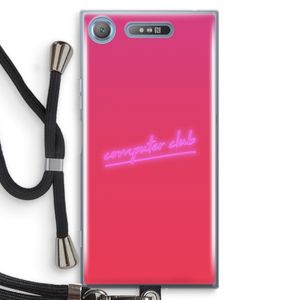 Vice Glow: Sony Xperia XZ1 Transparant Hoesje met koord