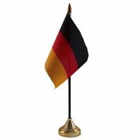 Duitsland tafelvlaggetje 10 x 15 cm met standaard - thumbnail