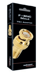 Audioquest Adapter F>BNC Male