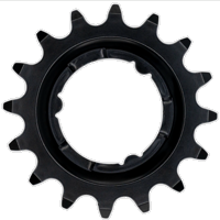 Tandwiel KMC Voor Shimano 16T O-MO Staal 3/32 inch - Zwart