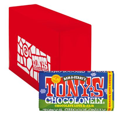 Tony&apos;s Chocolonely - Ben & Jerry&apos;s Donkere melk brownie - 15x 180g