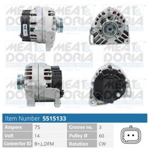 Meat Doria Alternator/Dynamo 5515133