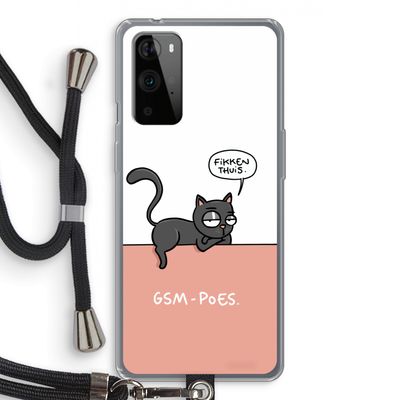 GSM poes: OnePlus 9 Pro Transparant Hoesje met koord