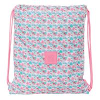Rugtas met Koordjes Moos Flores Multicolour 35 x 40 x 1 cm