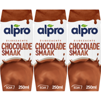 Alpro Sojadrink Chocolade Smaak Houdbaar 3 x 250 ml bij Jumbo