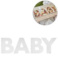 Ginger Ray snack plateau baby wit 40 cm | 10 stuks