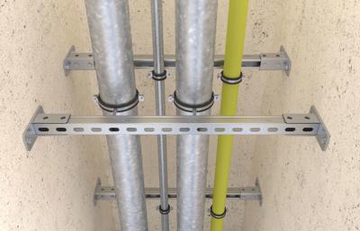 Fischer 504522 bevestigingsframe voor loodgieterswerk Zadelflens