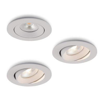 LED-inbouwspot Ozera wit 10W dimbaar IP54 2700K