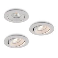 LED-inbouwspot Ozera wit 10W dimbaar IP54 2700K
