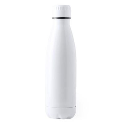 RVS waterfles/drinkfles wit met schroefdop - 790 ml - Sportfles - Bidon - extra groot