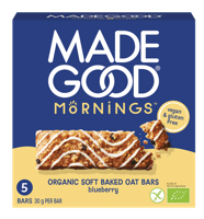 MadeGood Mornings Blueberry Soft Baked Oat Bars