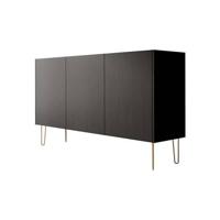 Meubella Dressoir Hacienda - Zwart - 144 cm - thumbnail