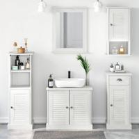 Badkamermeubelset VIGO 5 pcs Antiekwit 37 x 34 x 110 cm