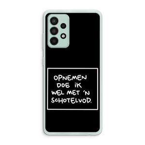 Schotelvod: Samsung Galaxy A52s 5G Transparant Hoesje