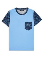 Versace Kids t-shirt en coton à logo imprimé - Bleu - thumbnail