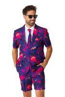 Summer Palm Retro Neon Navy kostuum Suitmeister Summer Palm Retro Neon Navy kostuum Suitmeister