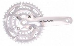 M-Wave Crankstel 7/8-Speed | 44-32-22T | Zilver | Vlak