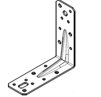 Waelbers Hoekanker m/ril 125x125x45x2,5mm zwart - 10 Stuk(s) - 4917.05