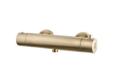 Wiesbaden Cool Touch douchethermostaat geborsteld messing