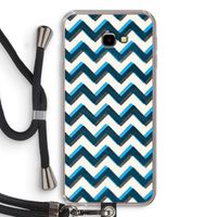 Onderbroken lijn: Samsung Galaxy J4 Plus Transparant Hoesje met koord