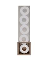 Hotbath &MORE Inbouw reserverol houder voor 6 rollen 16x60x14cm Tuscan Bronze