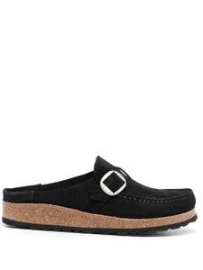 Birkenstock mules en daim à bout fermé - Noir