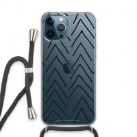 Marrakech Arrows: iPhone 13 Pro Max Transparant Hoesje met koord