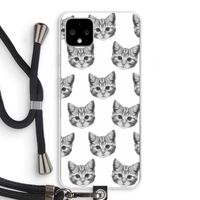 Kitten: Pixel 4 XL Transparant Hoesje met koord