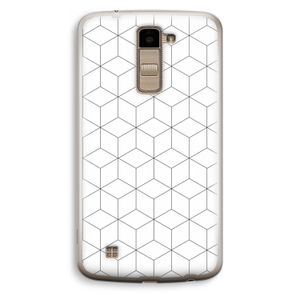 Zwart-witte kubussen: LG K10 (2016) Transparant Hoesje