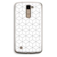 Zwart-witte kubussen: LG K10 (2016) Transparant Hoesje