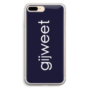 Gijweet: iPhone 7 Plus Transparant Hoesje