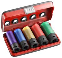 Facom set van 5 alu doppen 15 mm - 22 mm in dbox - nsi.5lpb