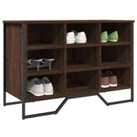 VidaXL Schoenenkast 90x38x61,5 cm bewerkt hout bruin eikenkleurig
