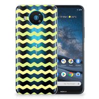 Nokia 8.3 TPU bumper Waves Yellow - thumbnail