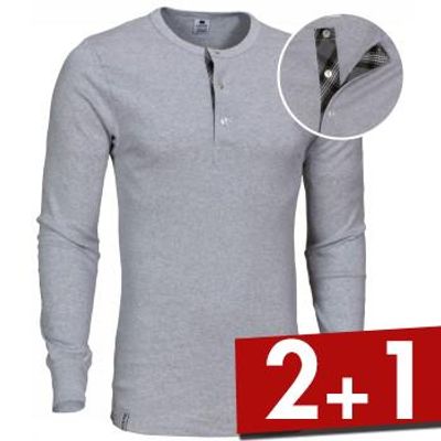 Dovre Organic Cotton Grand Dad Rib Shirt * Actie *