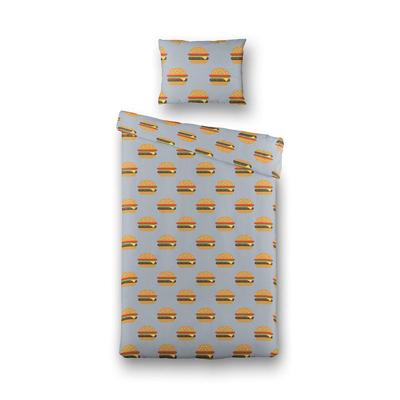 Dekbedovertrek Katoen Burgers 140x200 Cm Verkoelend Fresh And Co Kids - Dekbed-Discounter.nl