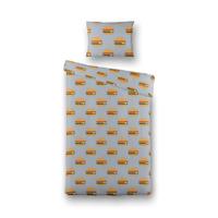 Dekbedovertrek Katoen Burgers 140x200 Cm Verkoelend Fresh And Co Kids - Dekbed-Discounter.nl