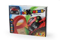 Smoby racebaanset FleXtreme Discovery 4,4 m rood/blauw 190-delig