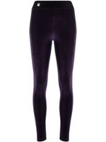 Philipp Plein legging Basic en velours - Violet