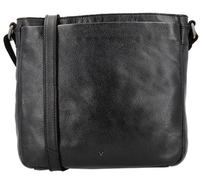 Vilenca Leren Schoudertas Luna Zwart