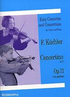 Bosworth Concertino in G Op. 11 boek voor viool (1ste positie) en piano