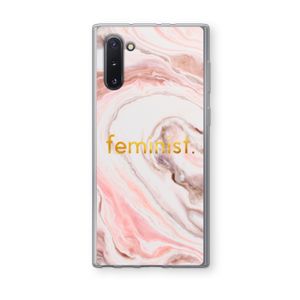 Feminist: Samsung Galaxy Note 10 Transparant Hoesje