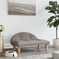 VidaXL Hondenmand 70x52x30 cm stof taupe