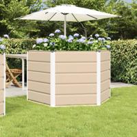 Plantenbak Ivoor 129 x 129 x 75 cm Staal