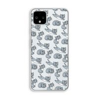 Poezen: Pixel 4 XL Transparant Hoesje