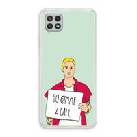 Gimme a call: Samsung Galaxy A22 4G Transparant Hoesje