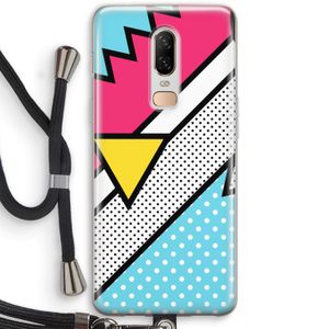 Pop Art #3: OnePlus 6 Transparant Hoesje met koord