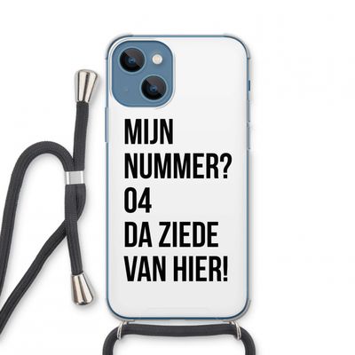 Da ziede van hier: iPhone 13 mini Transparant Hoesje met koord